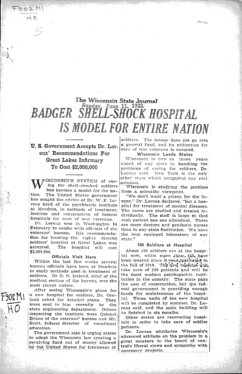  Source: Wisconsin State Journal Date: 1922-06-11