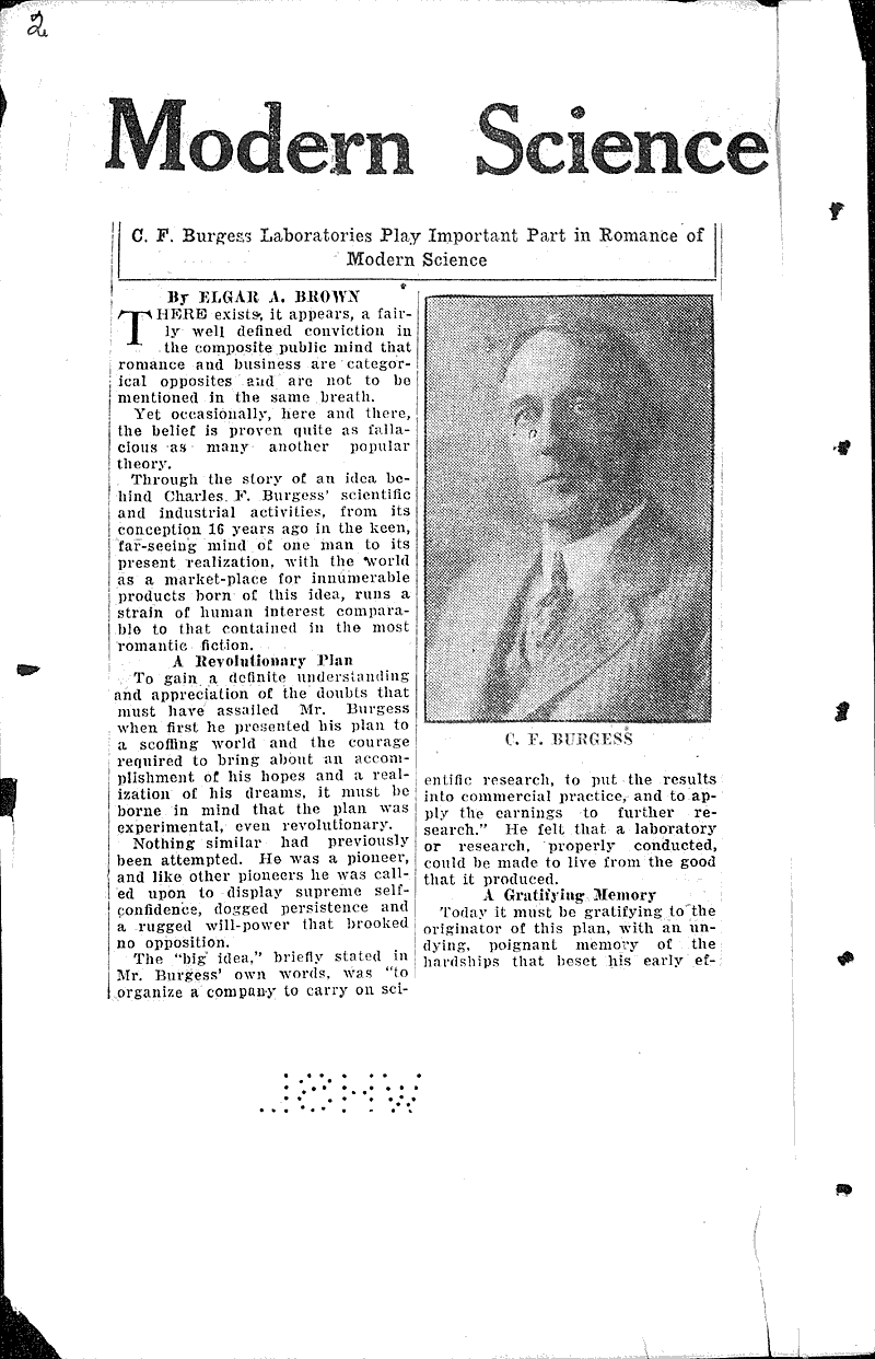 Little stories about Madison's great industries Source: Wisconsin State Journal Topics: Industry Date: 1927-02-06