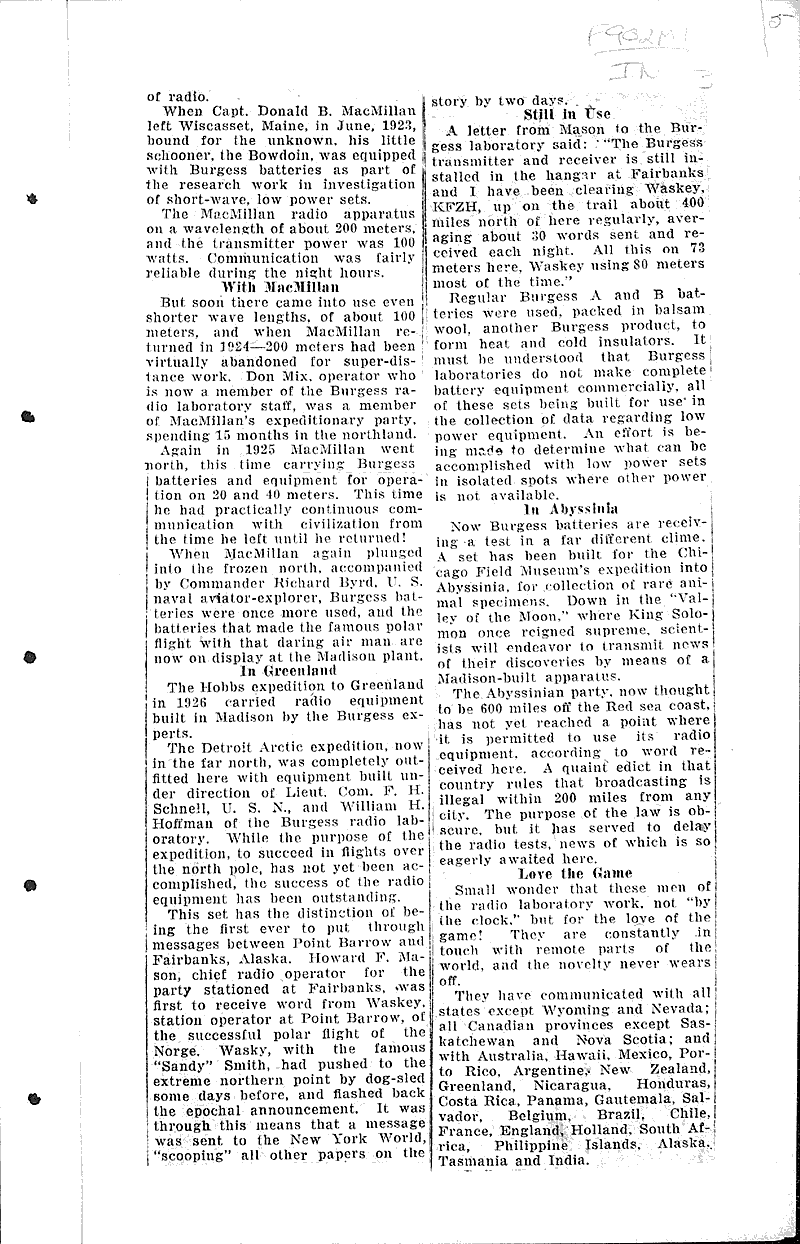 Little stories about Madison's great industries Source: Wisconsin State Journal Topics: Industry Date: 1927-02-06