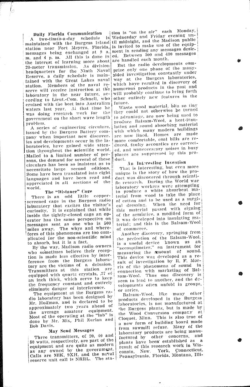 Little stories about Madison's great industries Source: Wisconsin State Journal Topics: Industry Date: 1927-02-06