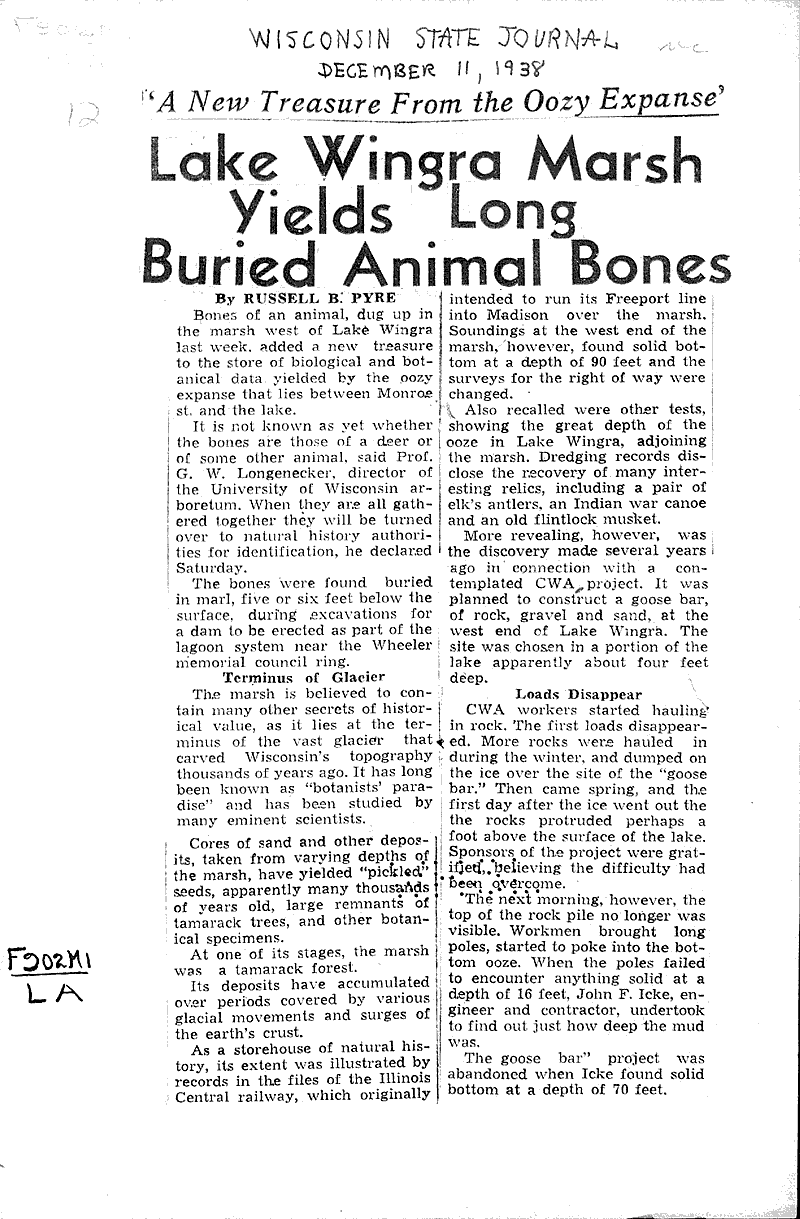  Source: Wisconsin State Journal Date: 1938-12-11