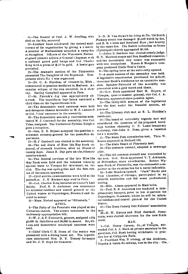  Source: Wisconsin State Journal Date: 1885-12-31