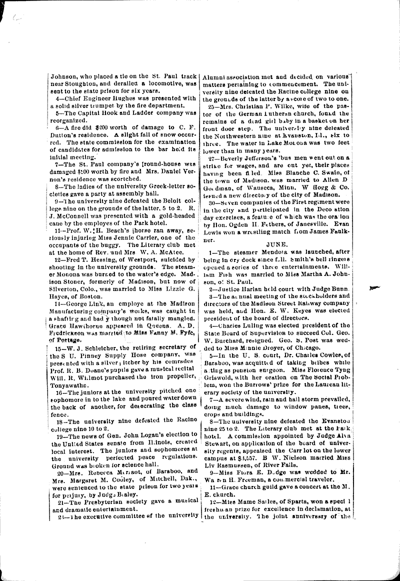  Source: Wisconsin State Journal Date: 1885-12-31