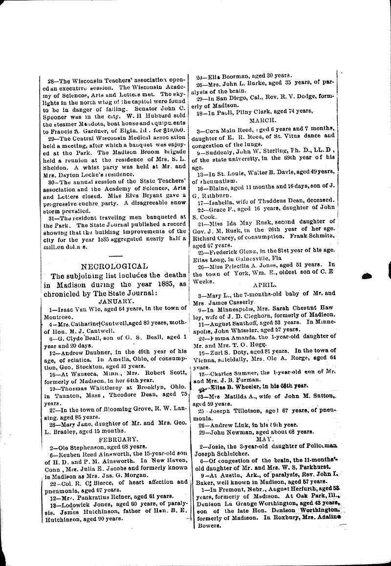  Source: Wisconsin State Journal Date: 1885-12-31