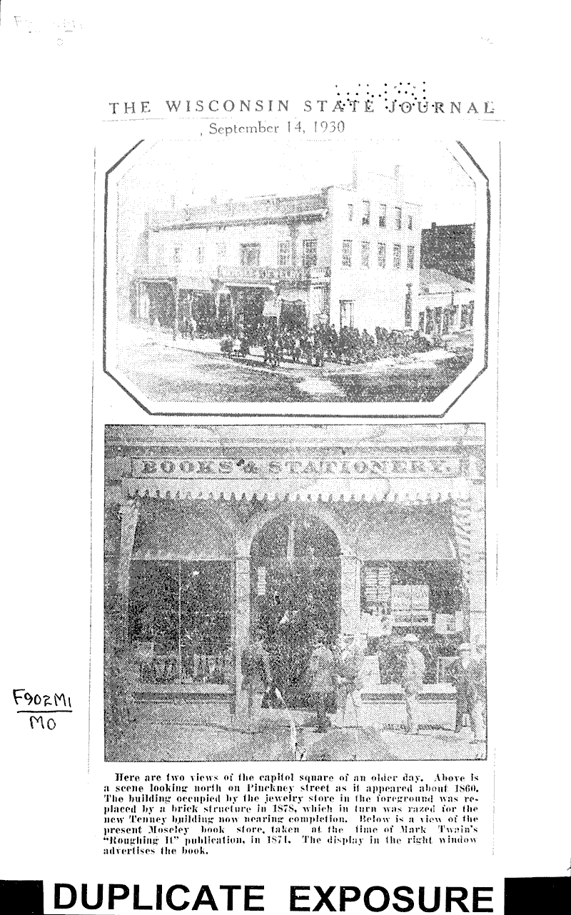  Source: Wisconsin State Journal Date: 1930-09-14
