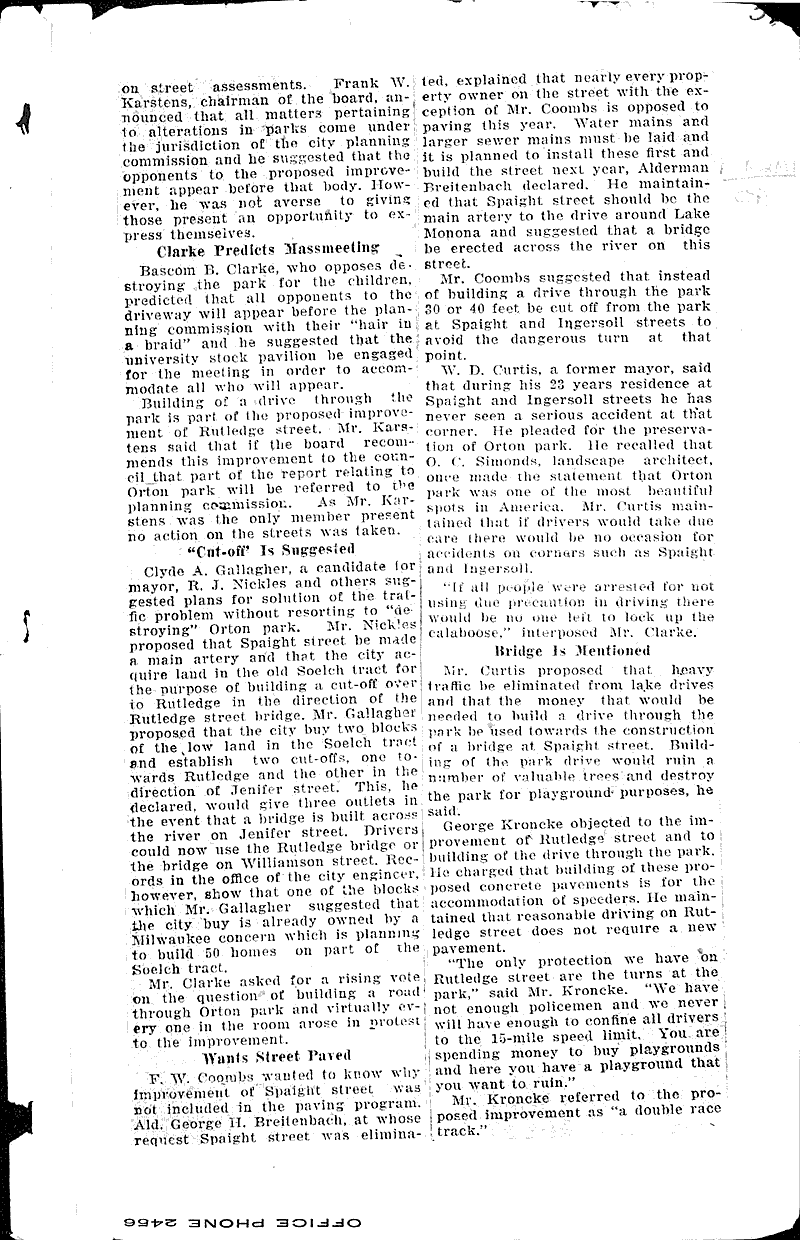  Source: Wisconsin State Journal Topics: Transportation Date: 1924-03-04