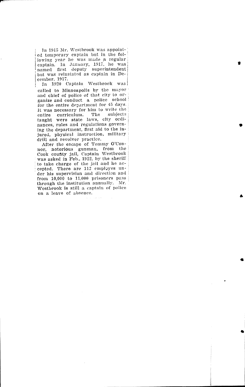 Captain law school man organized police school and record filing plan