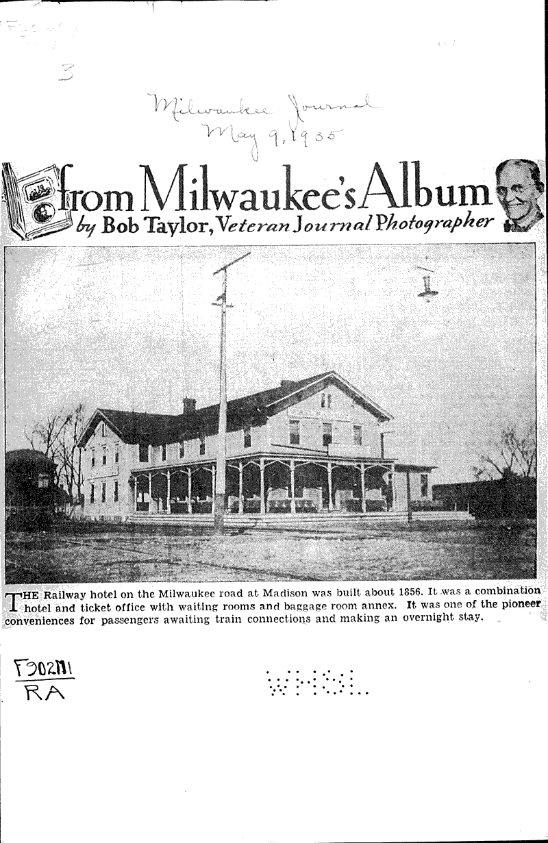  Source: Milwaukee Journal Topics: Transportation Date: 1935-05-09