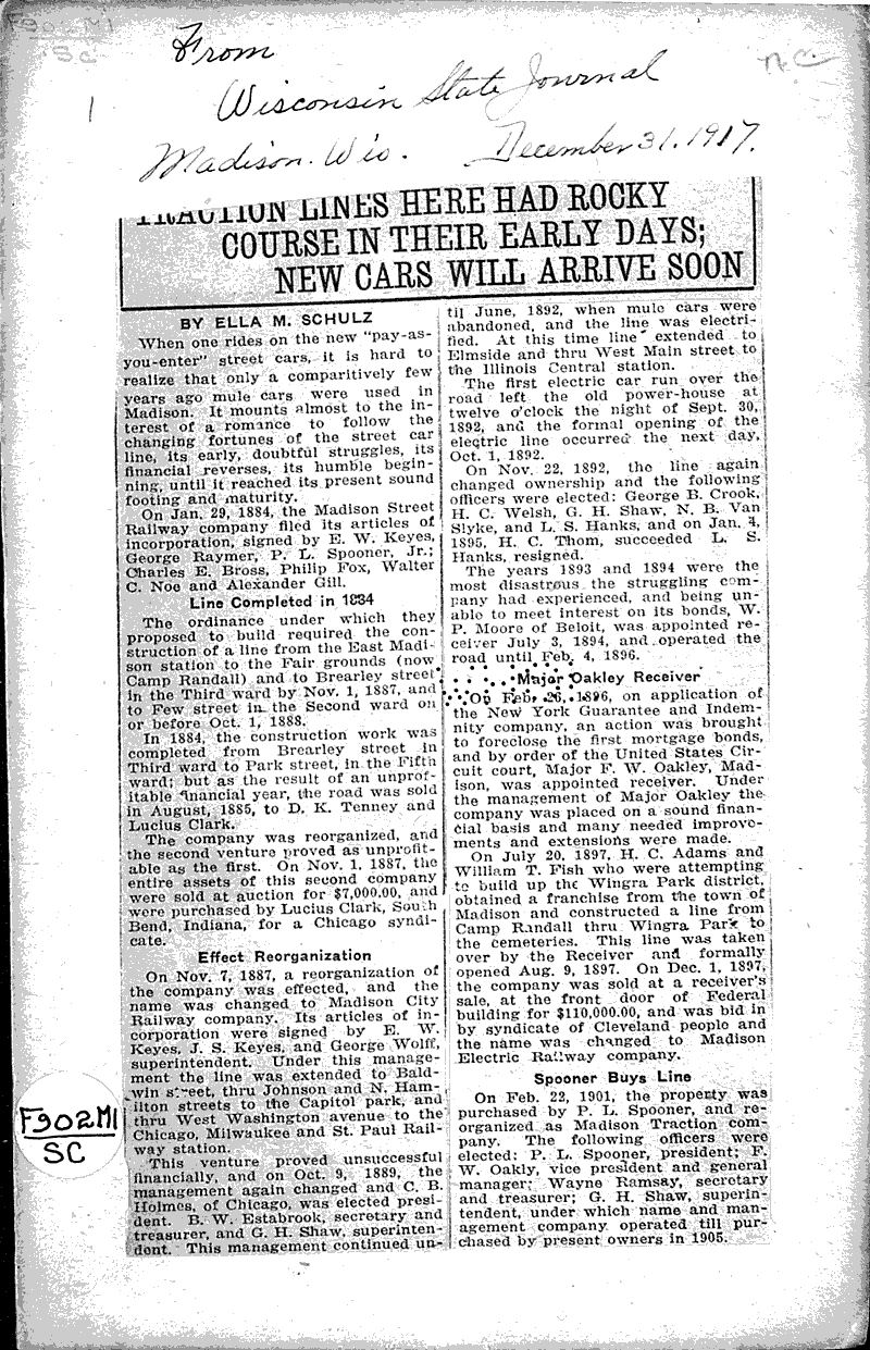  Source: Wisconsin State Journal Date: 1917-12-31