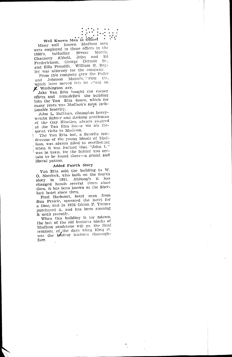  Source: Madison Capital Times Topics: Architecture Date: 1934-03-30