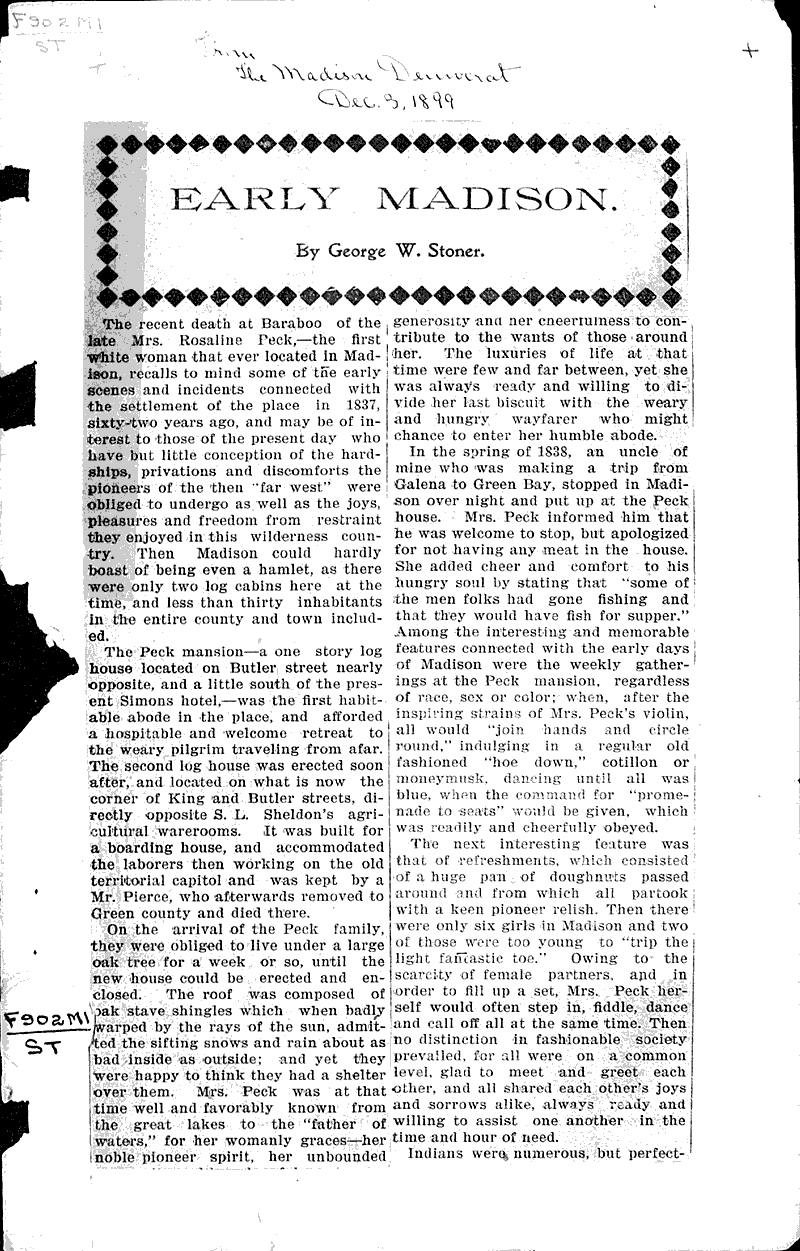  Source: Madison Democrat Date: 1899-12-03