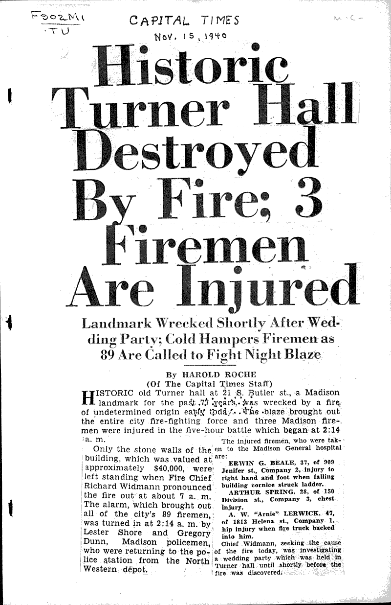  Source: Capital Times Topics: Architecture Date: 1940-11-15