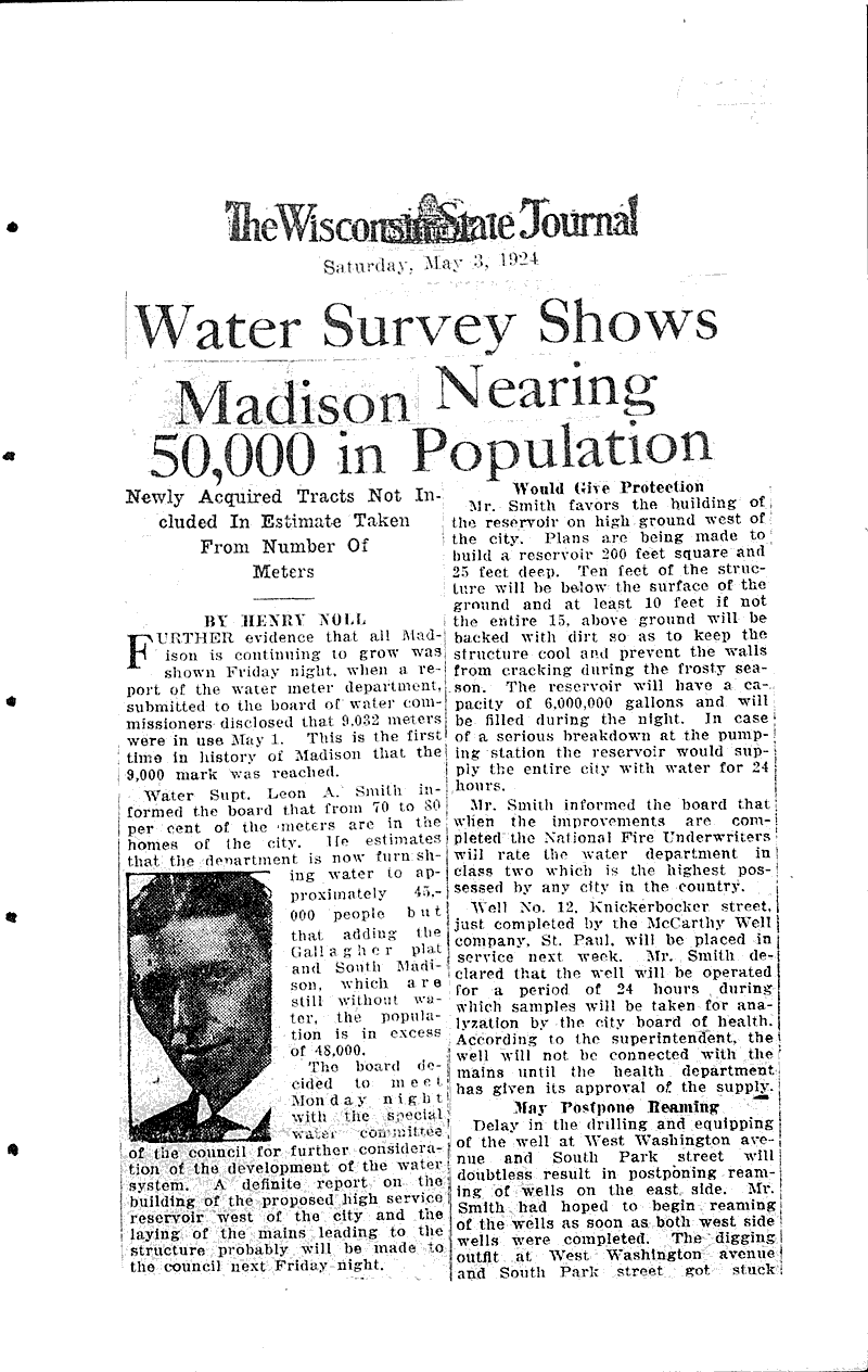  Source: Wisconsin State Journal Topics: Government and Politics Date: 1924-05-03