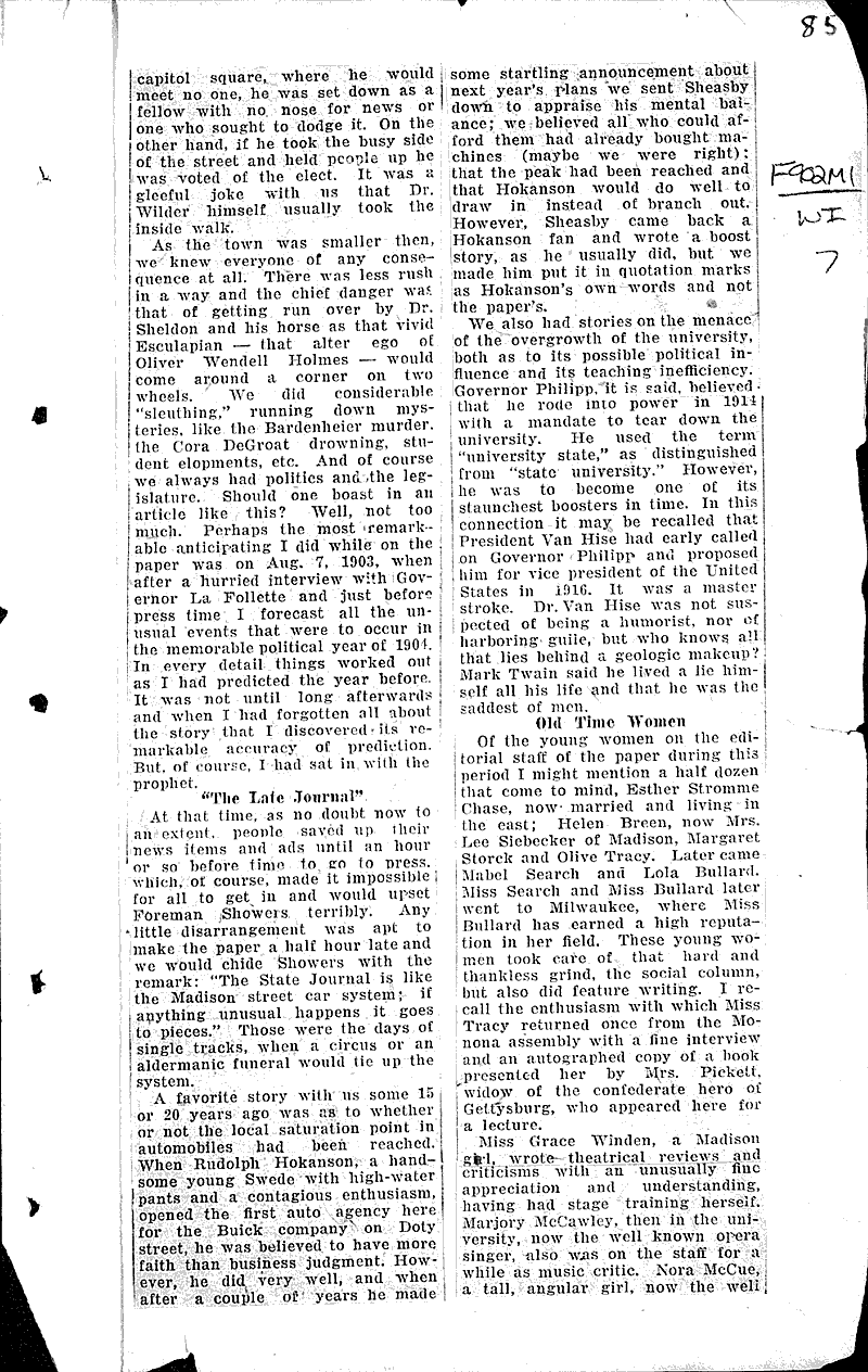 Source: Wisconsin State Journal Date: 1926-04-25