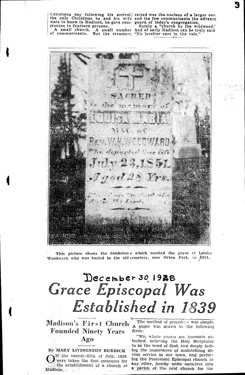  Source: Wisconsin State Journal Topics: Church History Date: 1839-12-30
