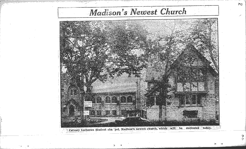  Source: Wisconsin State Journal Topics: Church History Date: 1926-09-26