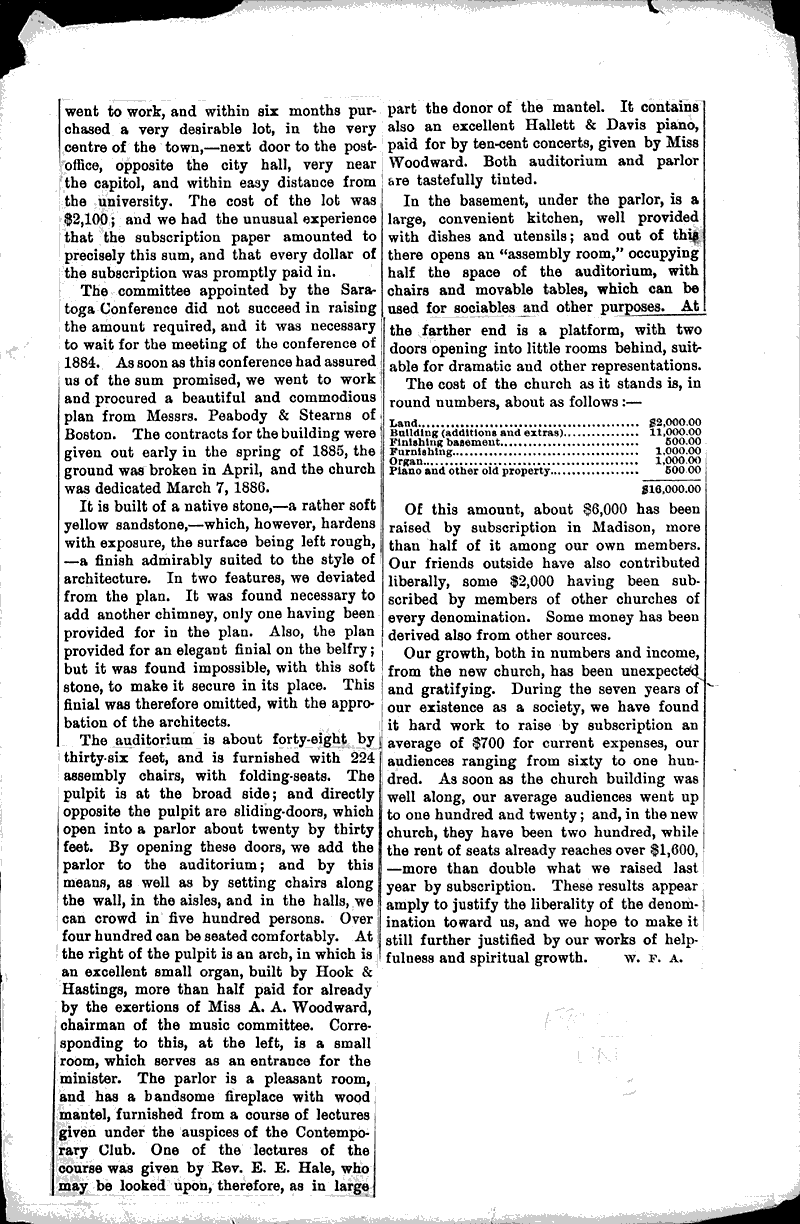  Source: Christian Register Topics: Church History Date: 1886-08-12