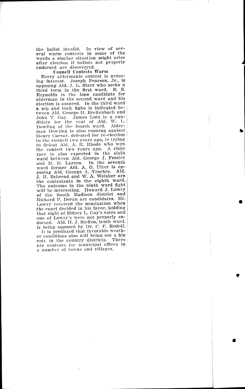  Source: Wisconsin State Journal Topics: Government and Politics Date: 1924-03-30