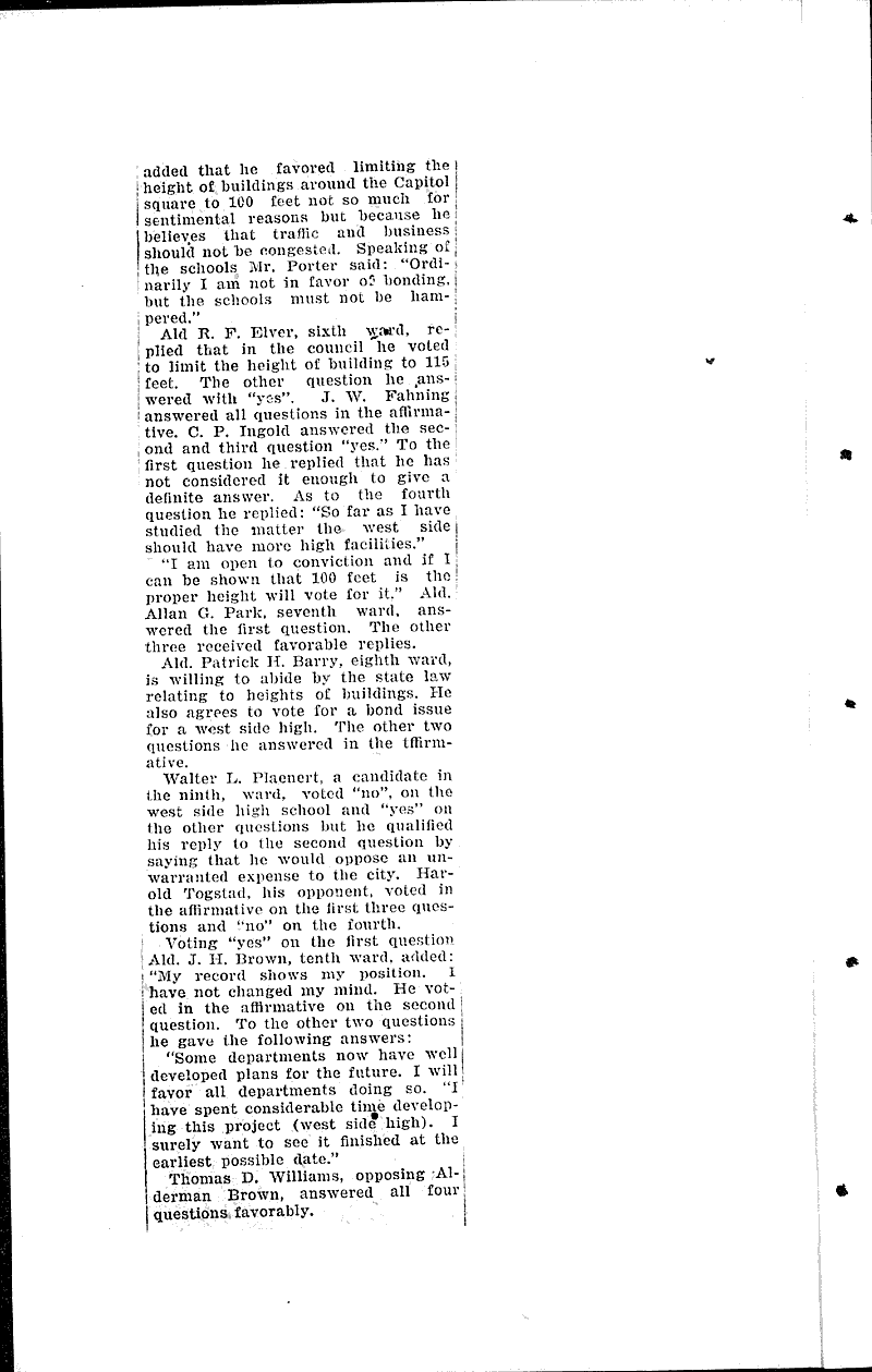 Candidates answer women league platform queries newspaper article
