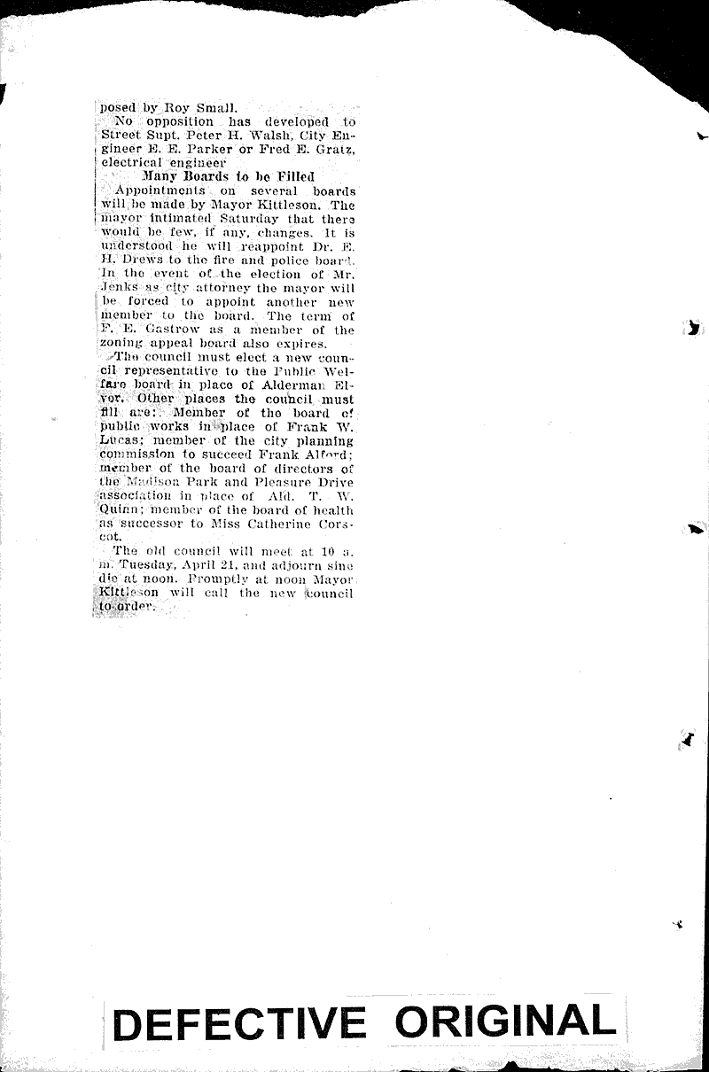  Source: Wisconsin State Journal Topics: Government and Politics Date: 1925-04-12