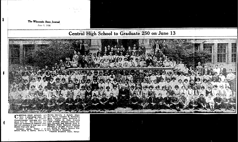  Source: Wisconsin State Journal Topics: Education Date: 1924-06-05