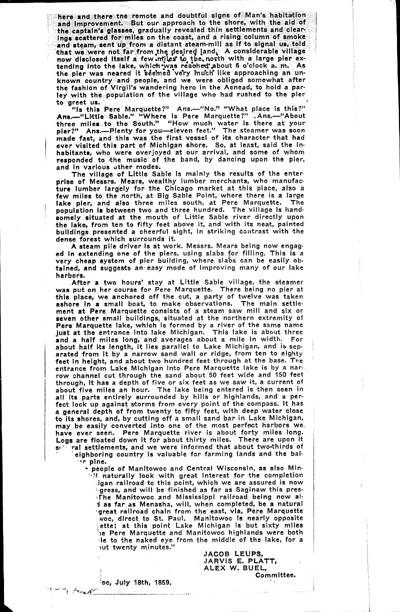  Source: Manitowoc Herald Topics: Transportation