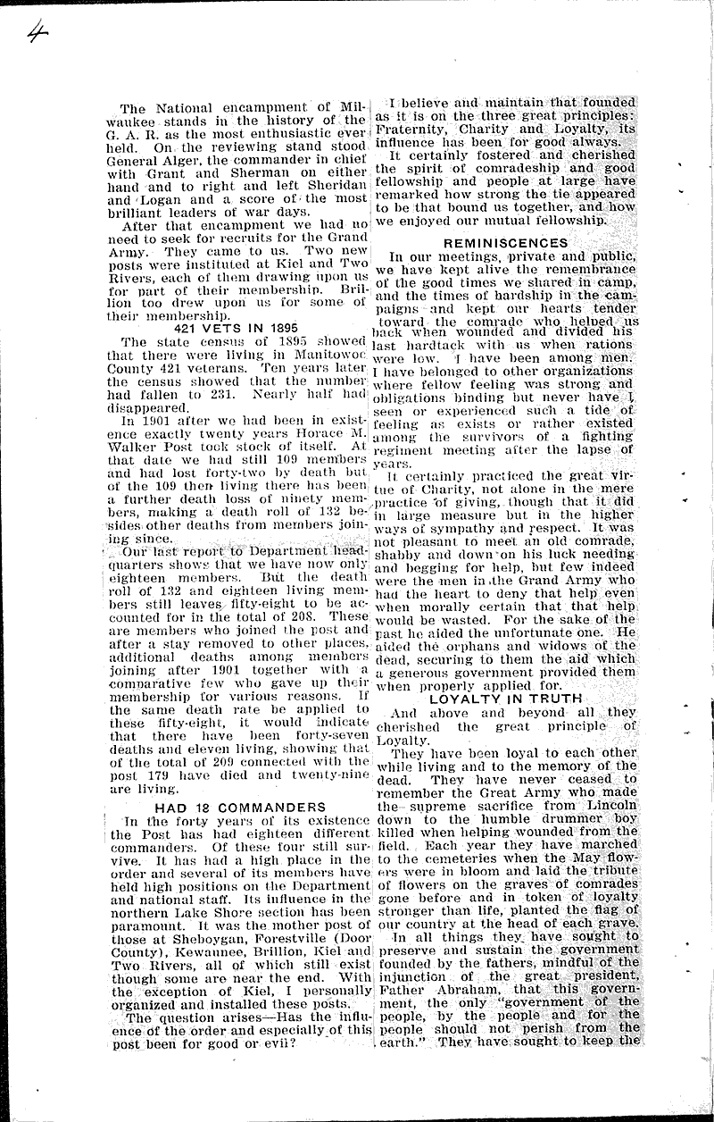  Source: Manitowoc Herald Topics: Civil War Date: 1921-05-03