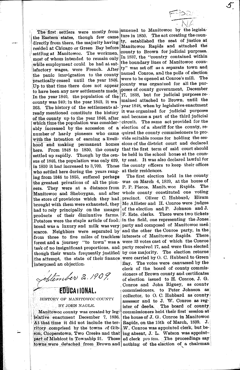  Topics: Indians and Native Peoples Date: 1909-09-02