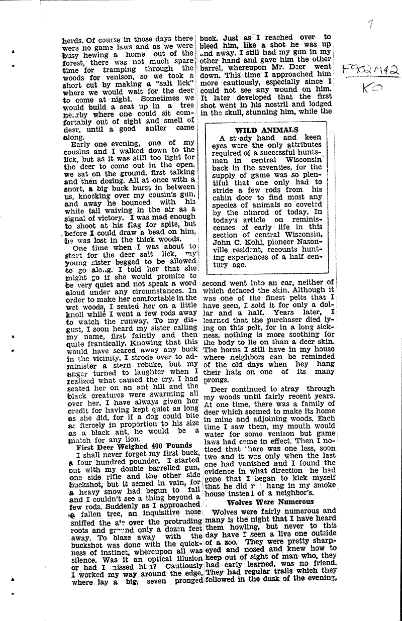  Source: Marshfield News-Herald Date: 1931-01-19