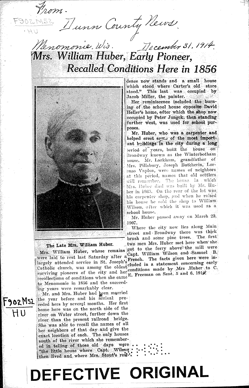  Source: Dunn County News Topics: Industry Date: 1914-12-31