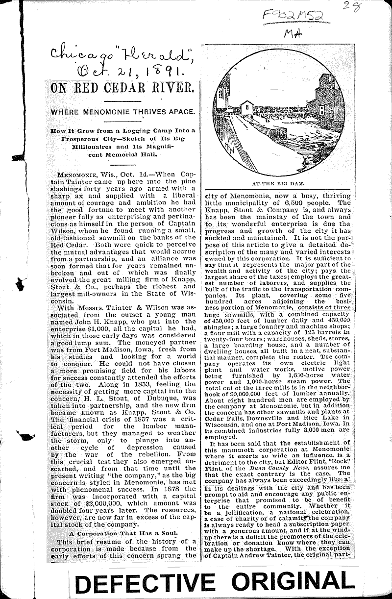  Source: Chicago Herald Topics: Industry Date: 1891-10-21