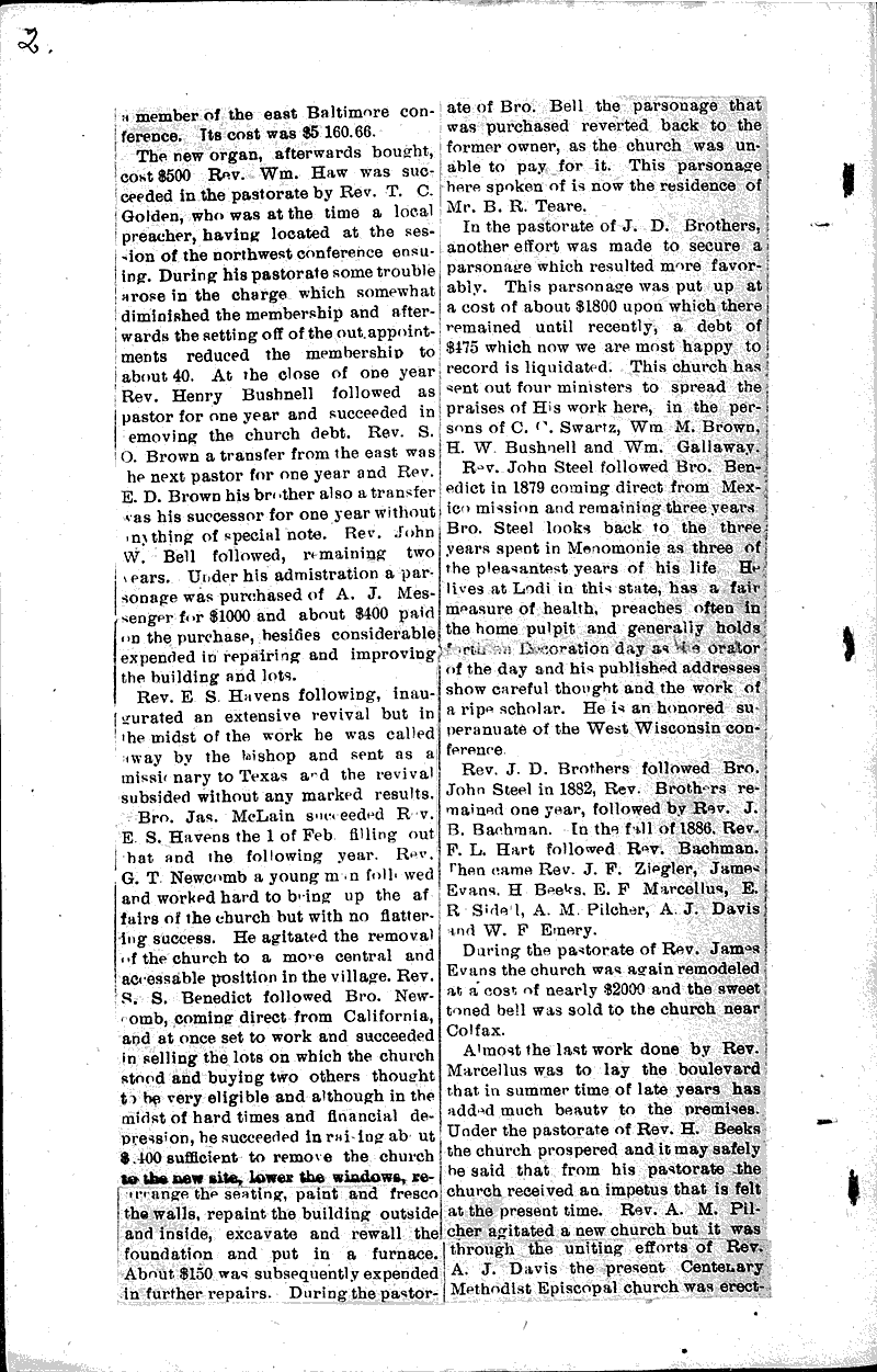  Source: Menomonie Times Topics: Church History Date: 1905-02-16