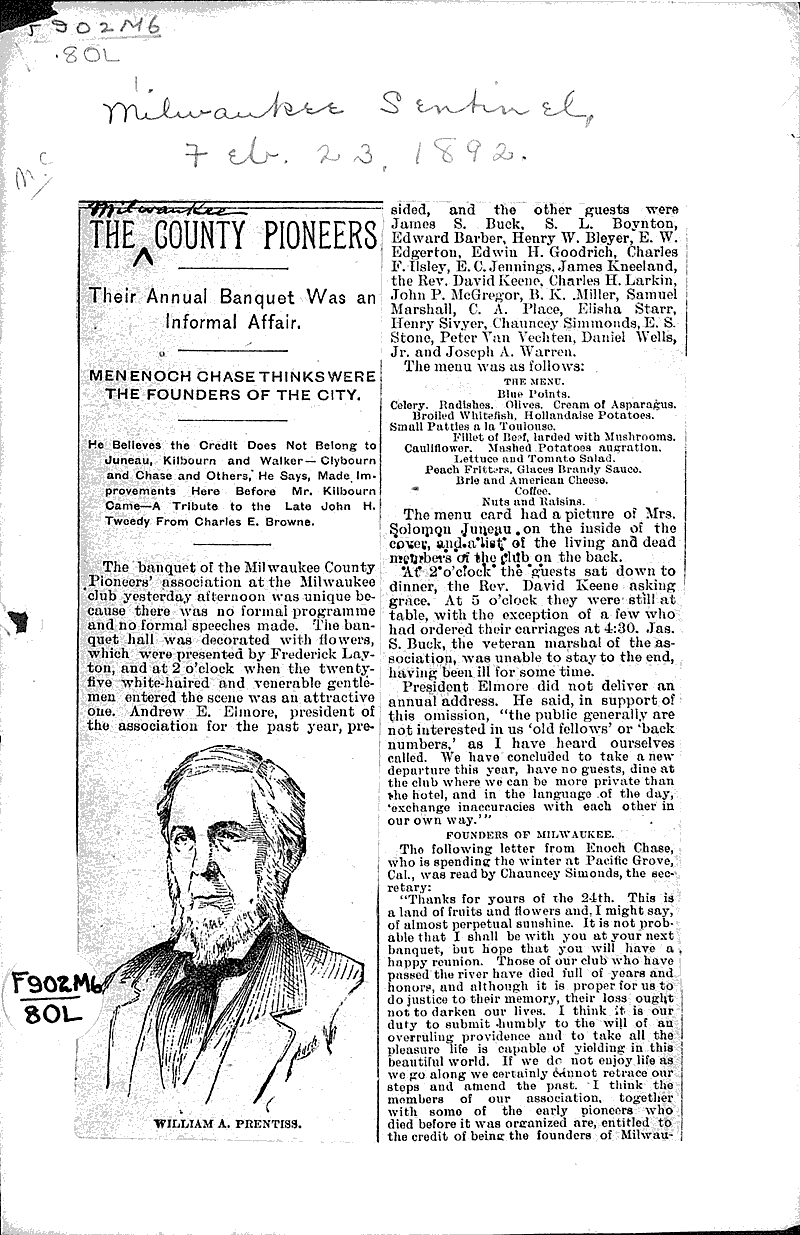  Source: Milwaukee Sentinel Topics: Social and Political Movements Date: 1892-02-23