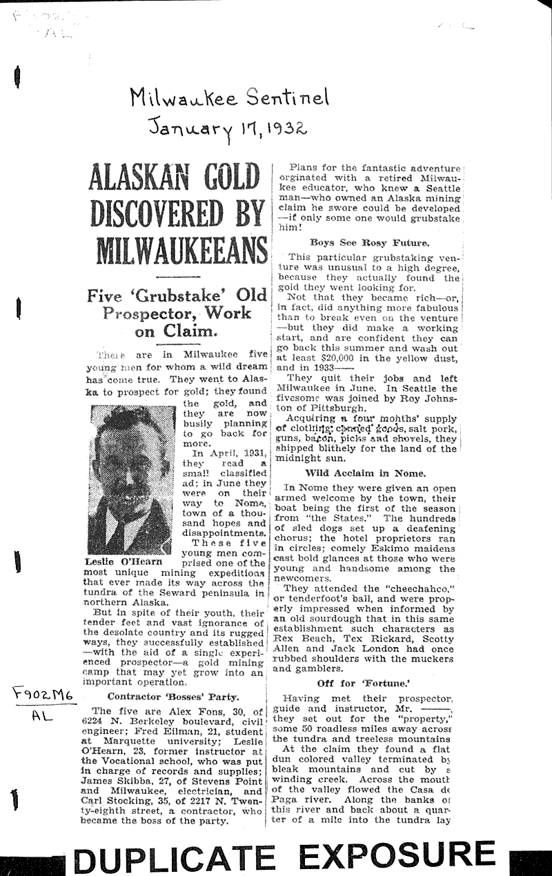  Source: Milwaukee Sentinel Topics: Industry Date: 1932-01-17