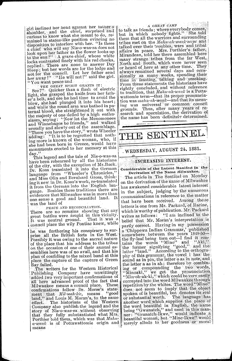  Source: Milwaukee Sentinel Topics: Indians and Native Peoples Date: 1881-08-22