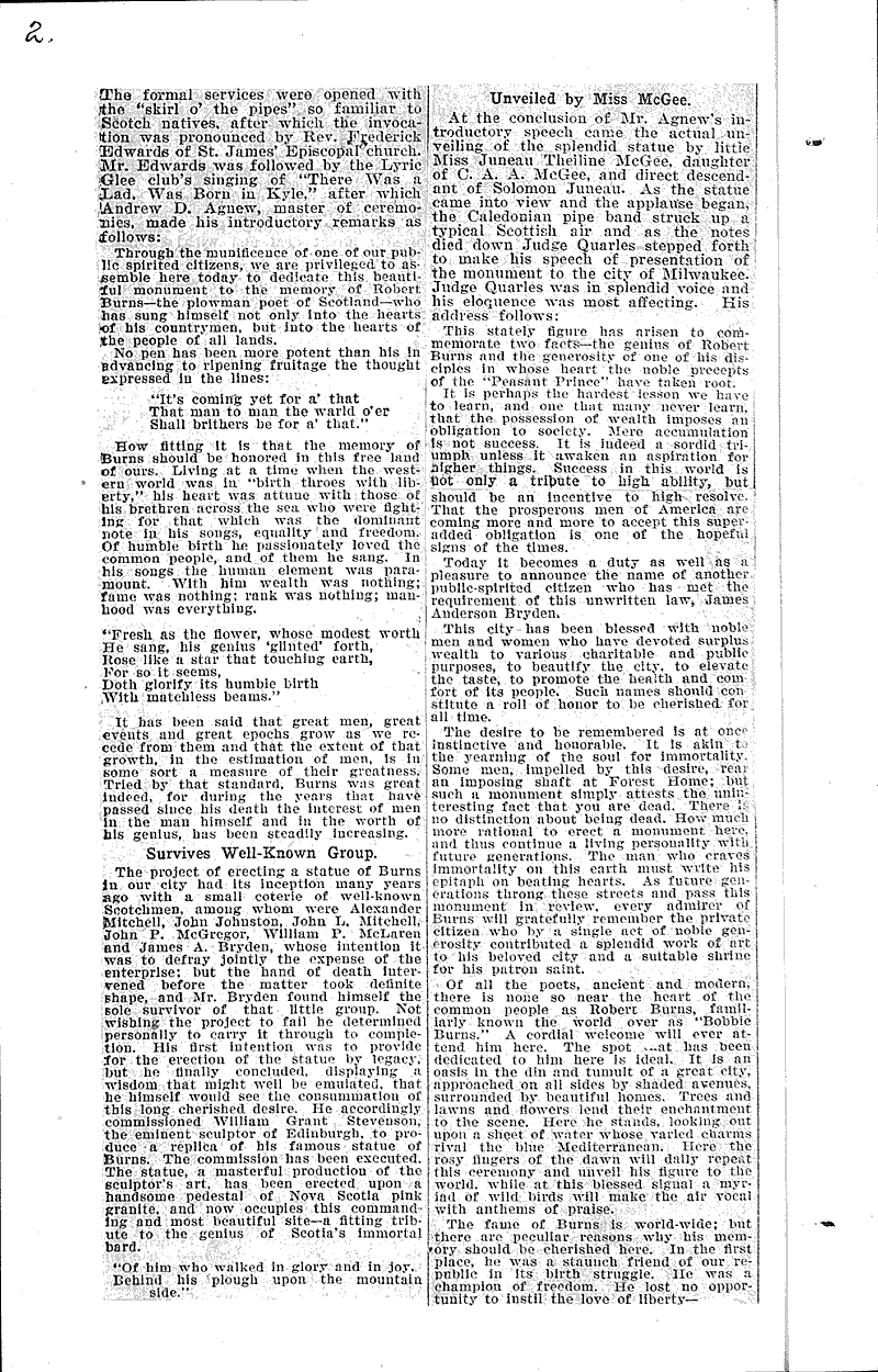  Source: Milwaukee Wisconsin News Topics: Architecture Date: 1909-06-26