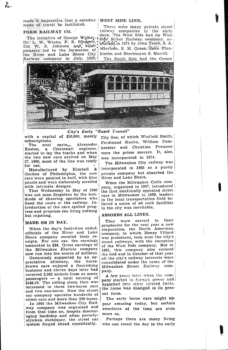  Source: Milwaukee Wisconsin News Topics: Transportation Date: 1935-03-25