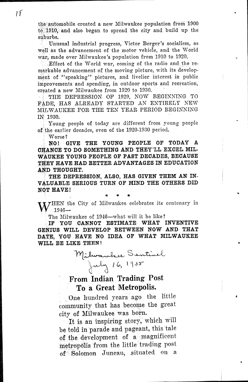  Source: Milwaukee Sentinel Topics: Indians and Native Peoples Date: 1935-07-16