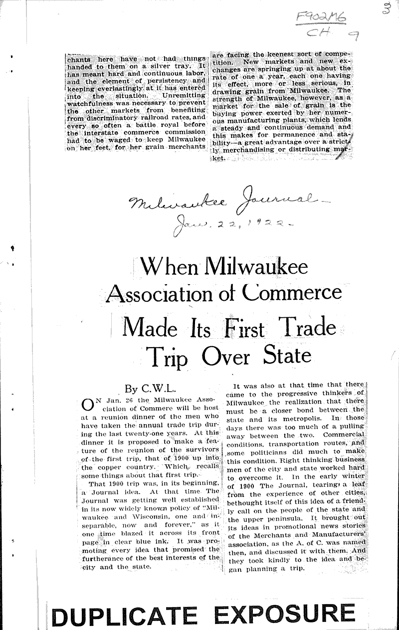  Source: Milwaukee Sentinel Topics: Government and Politics Date: 1921-06-01