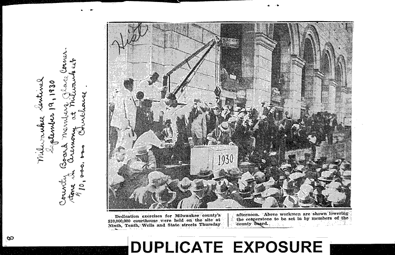  Source: Milwaukee Sentinel Topics: Architecture Date: 1930-09-19