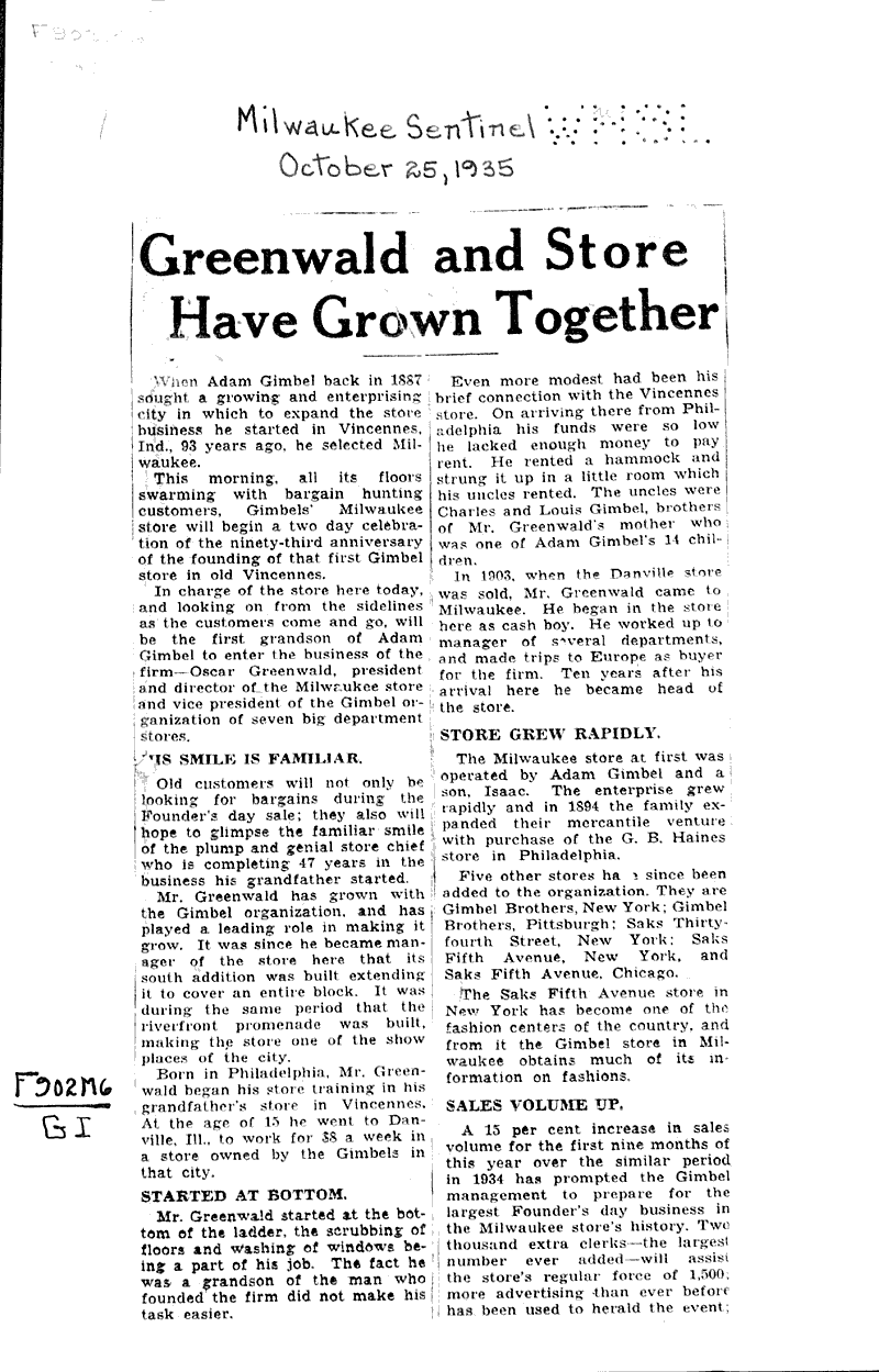  Source: Milwaukee Sentinel Topics: Industry Date: 1935-10-25