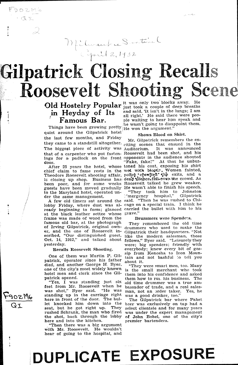  Source: Milwaukee Sentinel Date: 1932-04-02