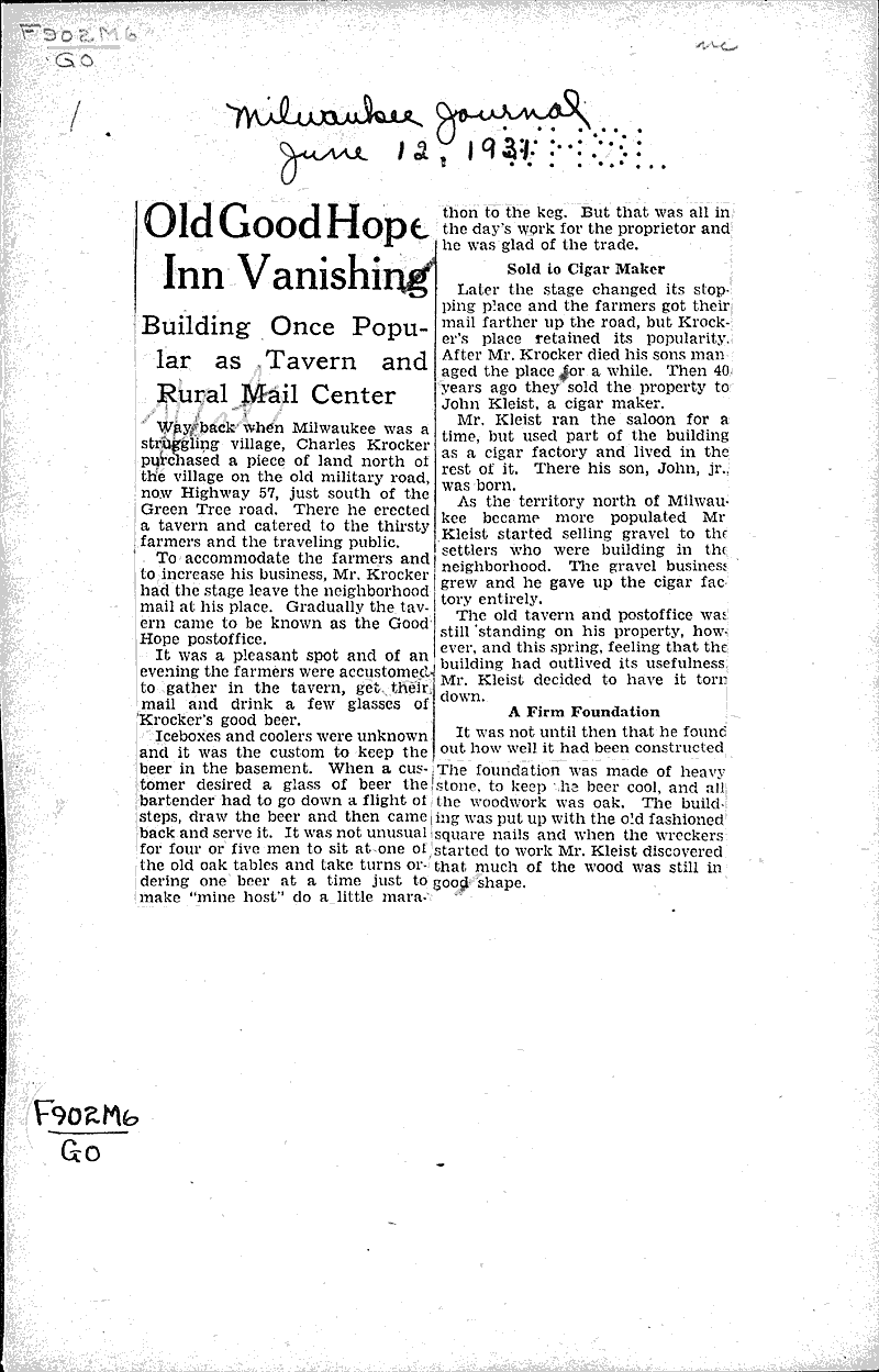  Source: Milwaukee Journal Topics: Architecture Date: 1931-06-12