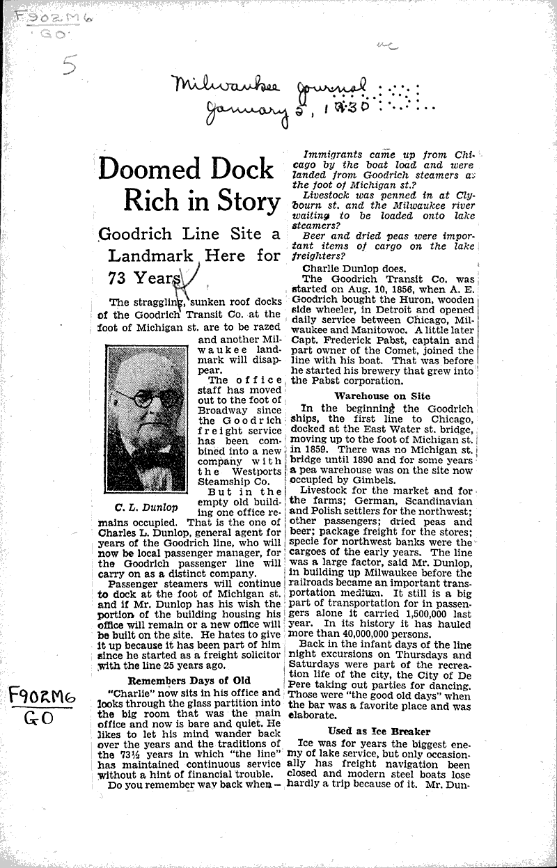  Source: Milwaukee Journal Topics: Architecture Date: 1930-01-05