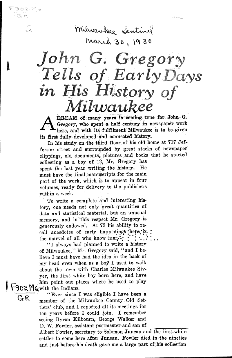  Source: Milwaukee Sentinel Date: 1930-03-30