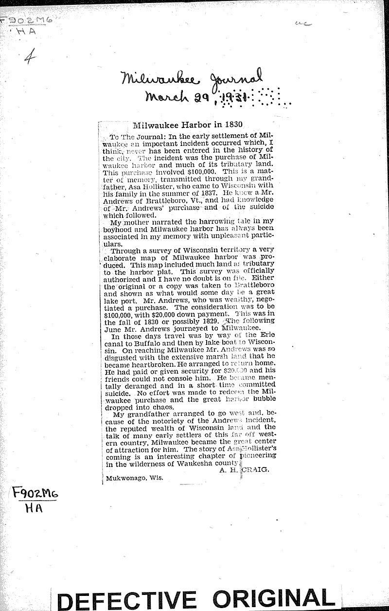  Source: Milwaukee Journal Date: 1931-03-29