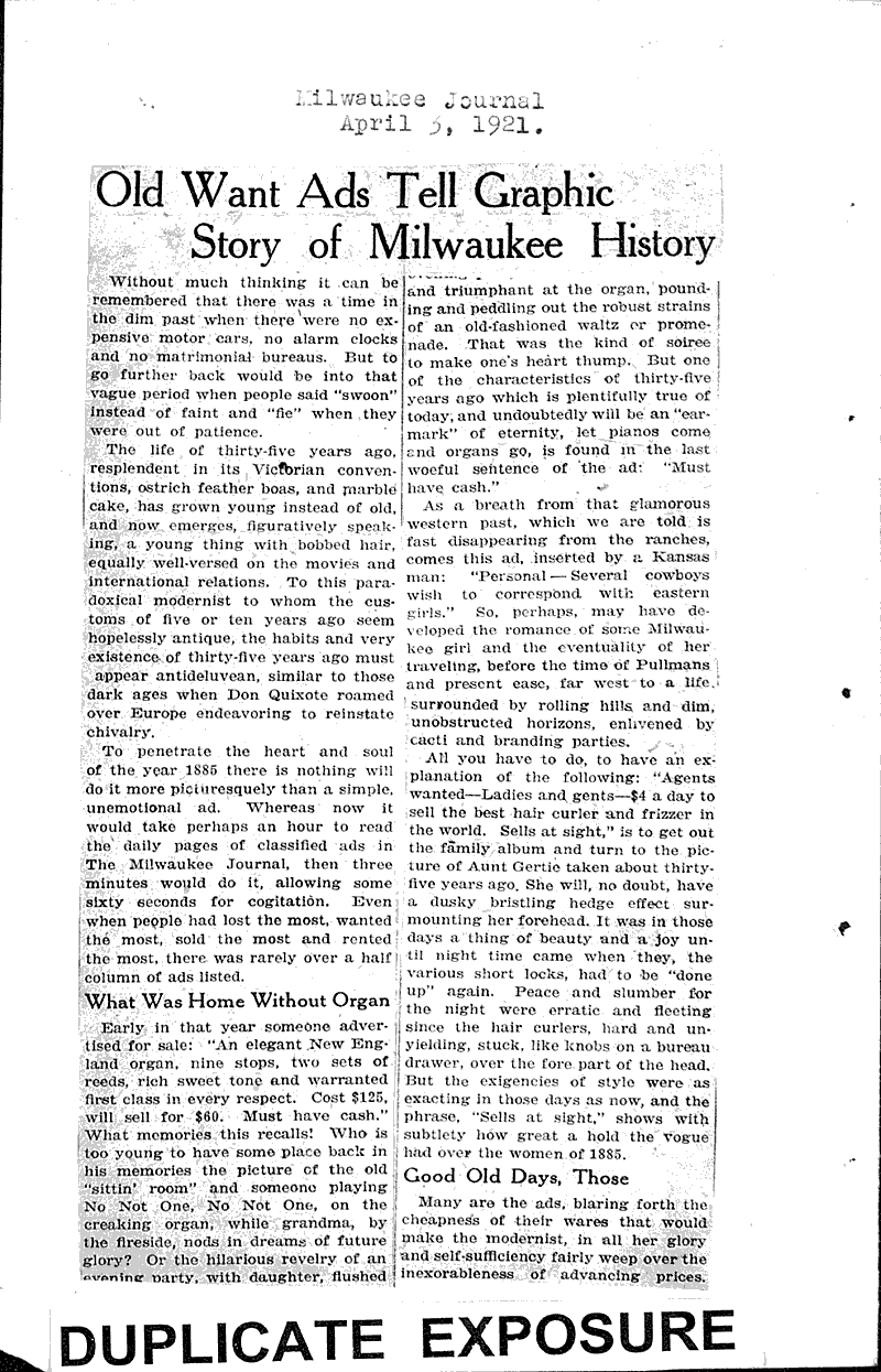  Source: Milwaukee Journal Date: 1921-04-03