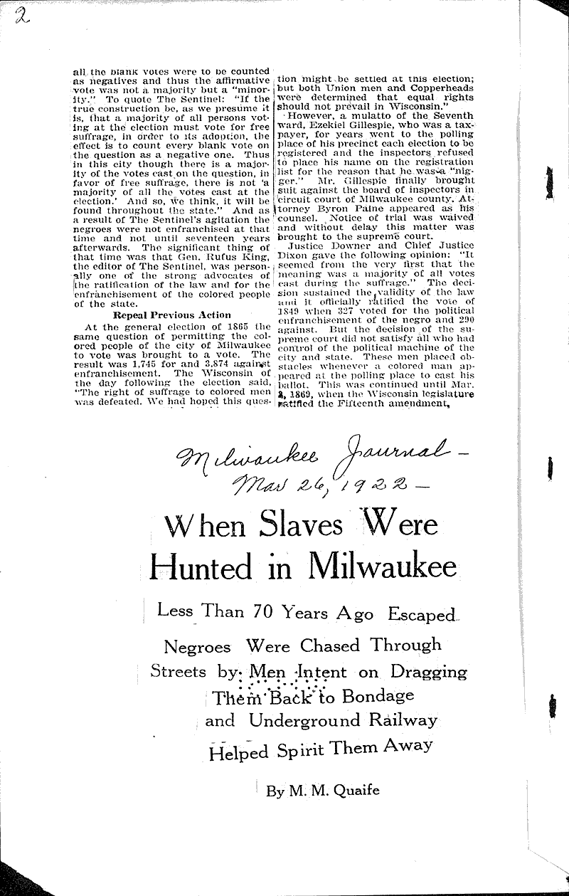  Source: Milwaukee Journal Topics: Social and Political Movements Date: 1922-02-12