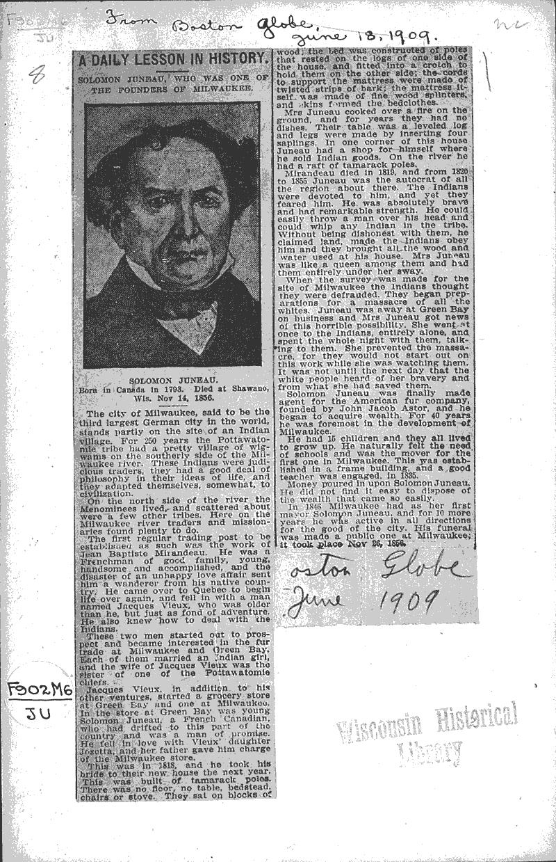  Topics: Social and Political Movements Date: 1909-06-18