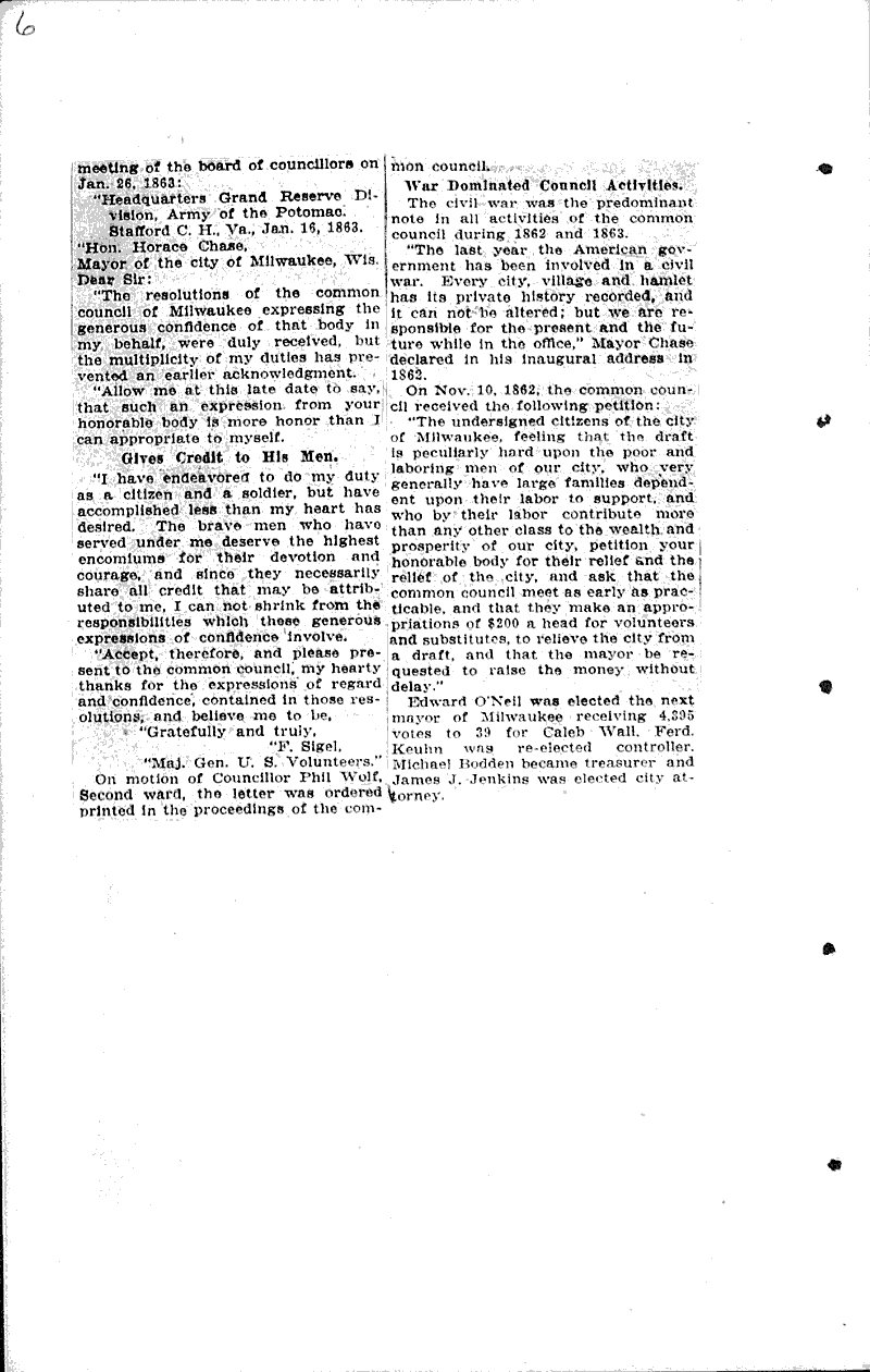  Source: Milwaukee Sentinel Topics: Civil War Date: 1923-12-23